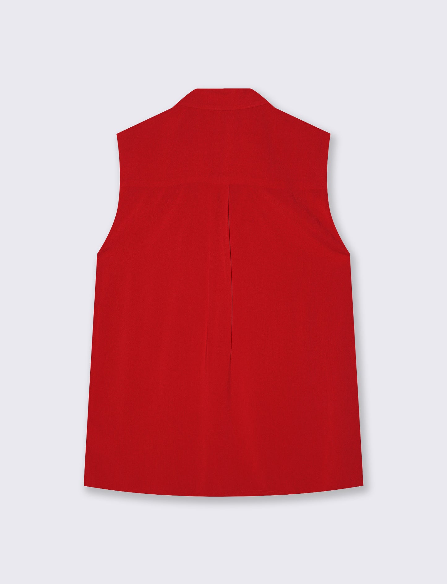 Elegant V-Neck Blouse - Red
