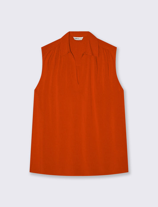 Casacca con Scollo a V Elegante - Arancio