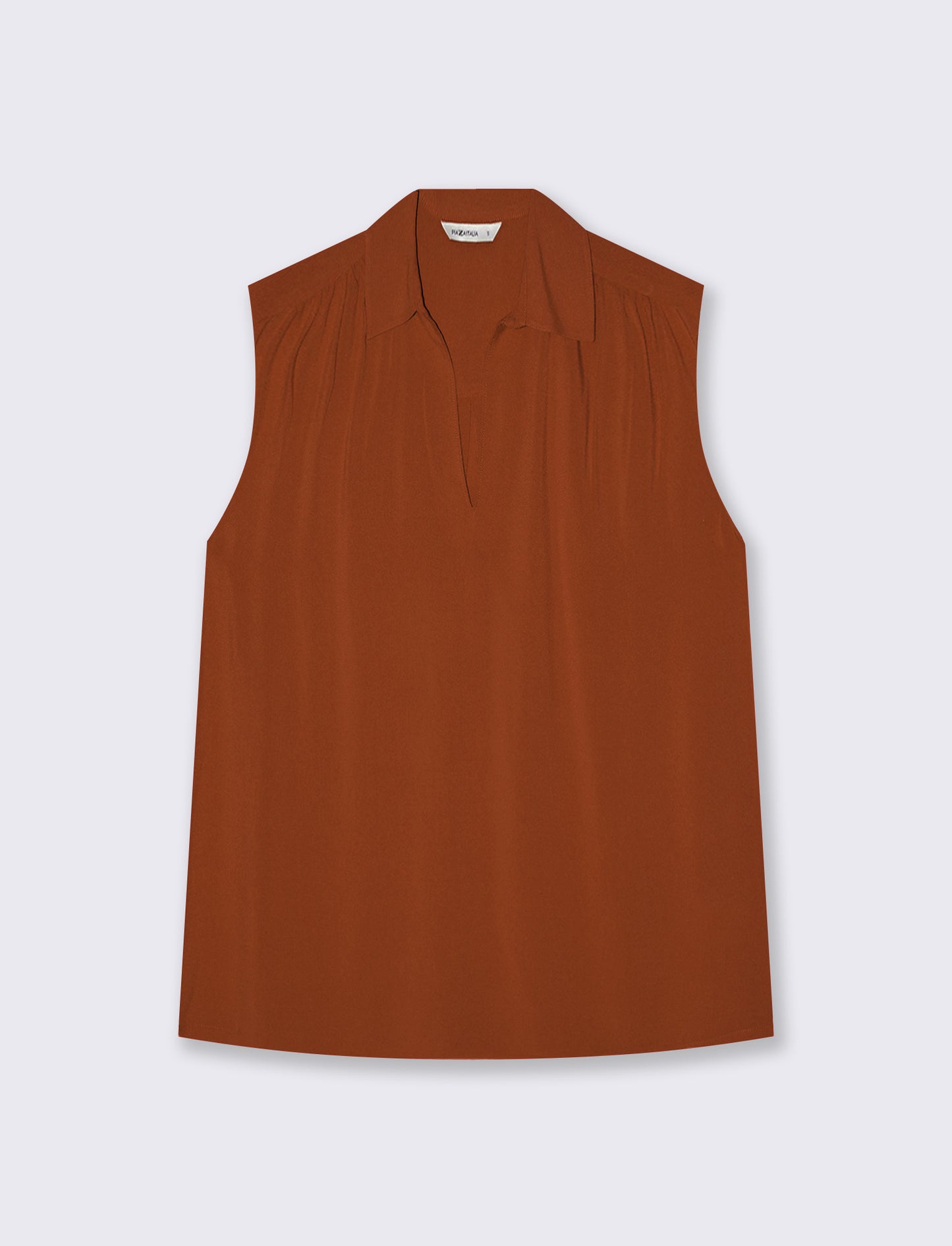 Casacca con Scollo a V Elegante - Cognac