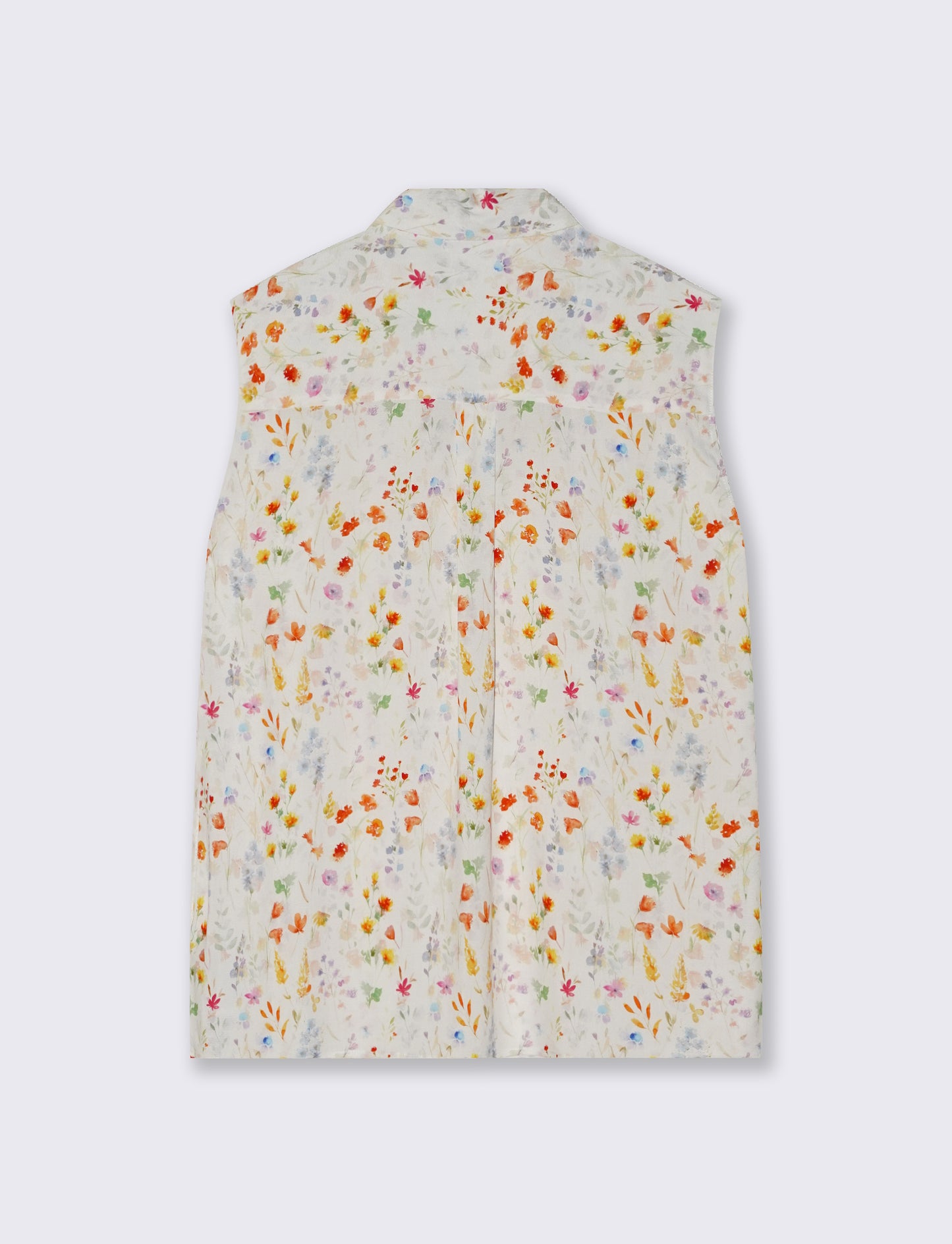 Blusa Giro Maniche Stampata Scollo a V - var 1
