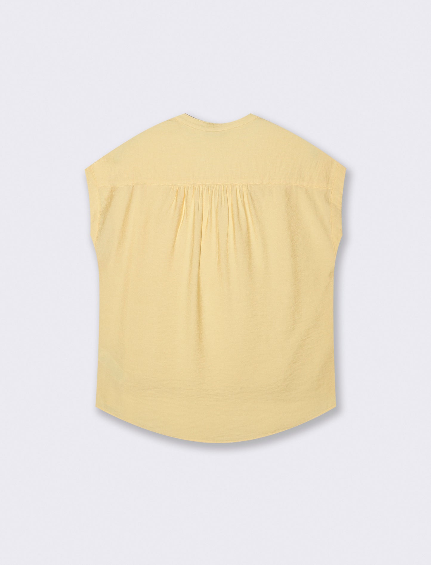 Blusa Giro Manica con Tasca - Giallo pastello