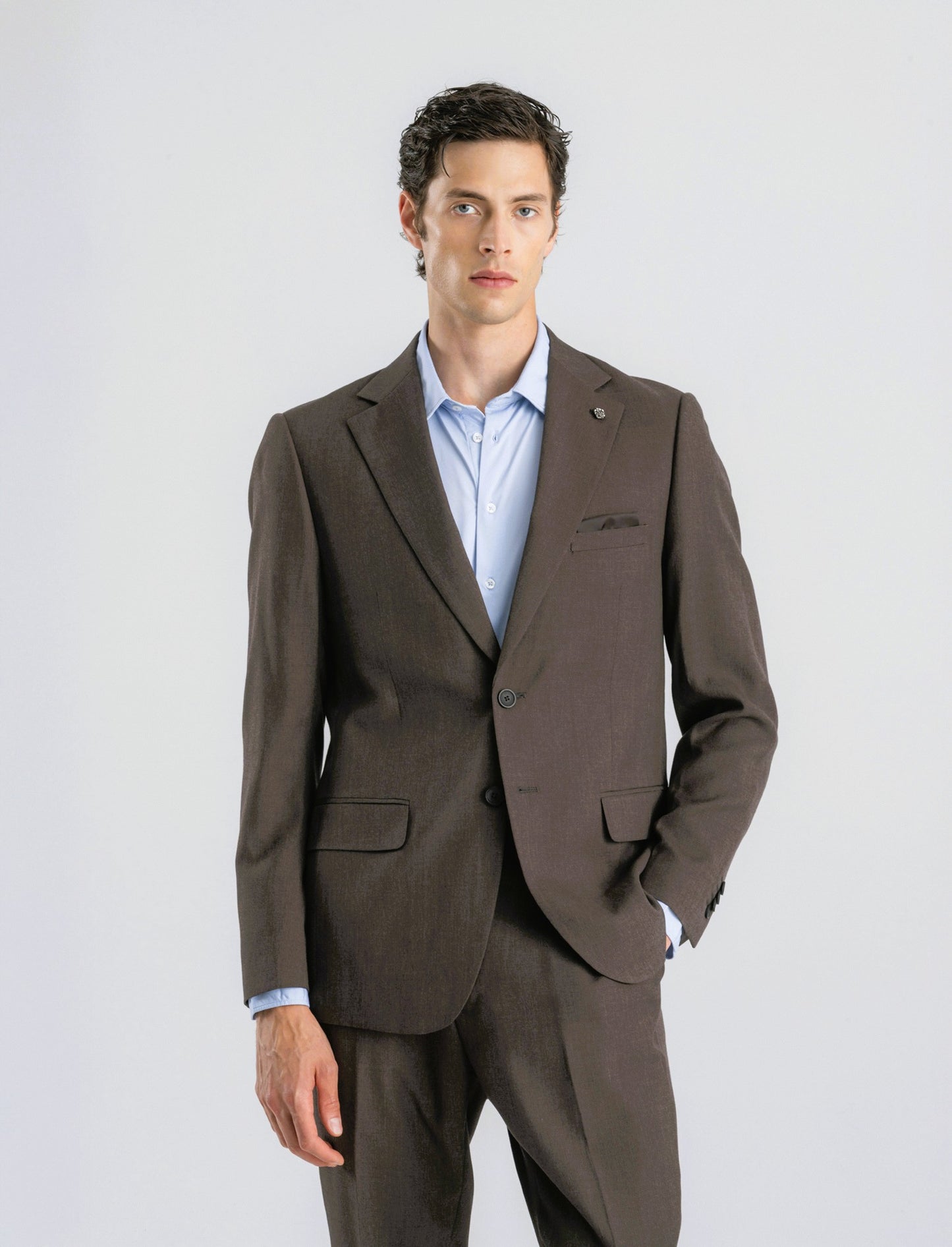BLAZER DA COMPLETO A QUADRI FORMAL FIT - Moro