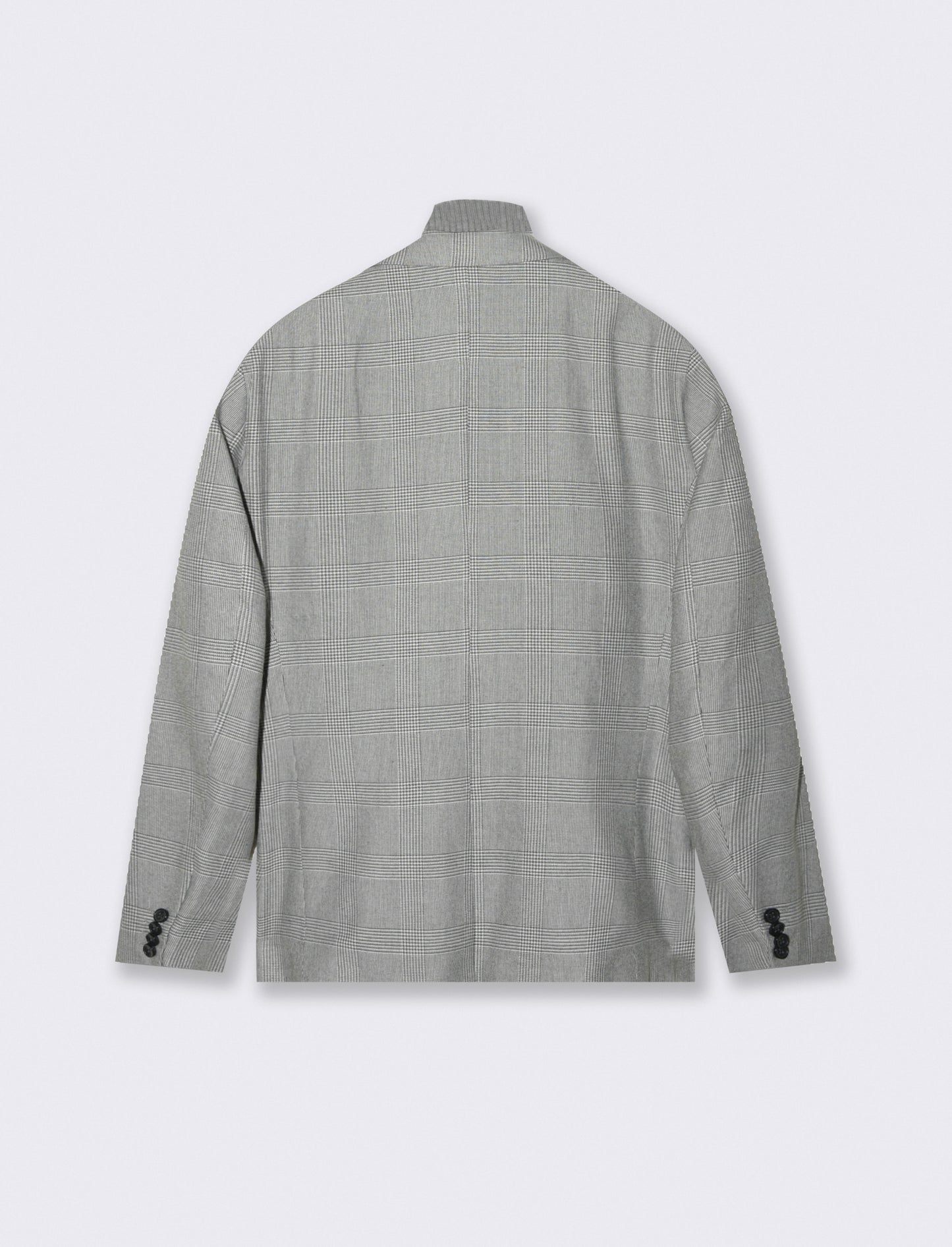 BLAZER A QUADRI FORMAL FIT CON GILET IN MAGLIA - Grigio