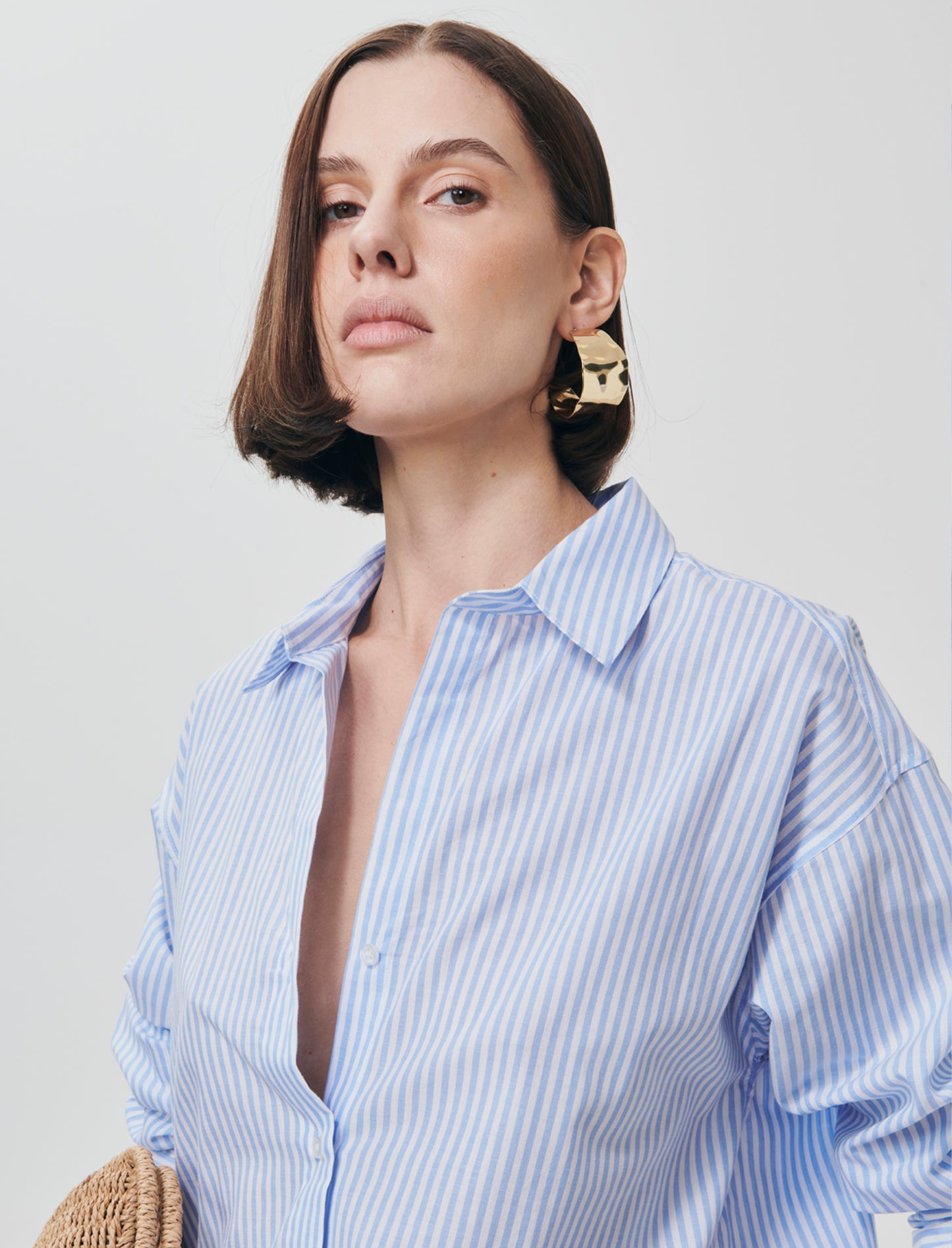 Camicia a righe manica lunga regular - var 1