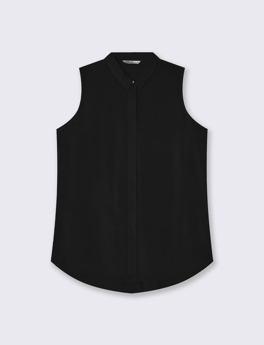 Camicia Giro Manica Basica - Nero