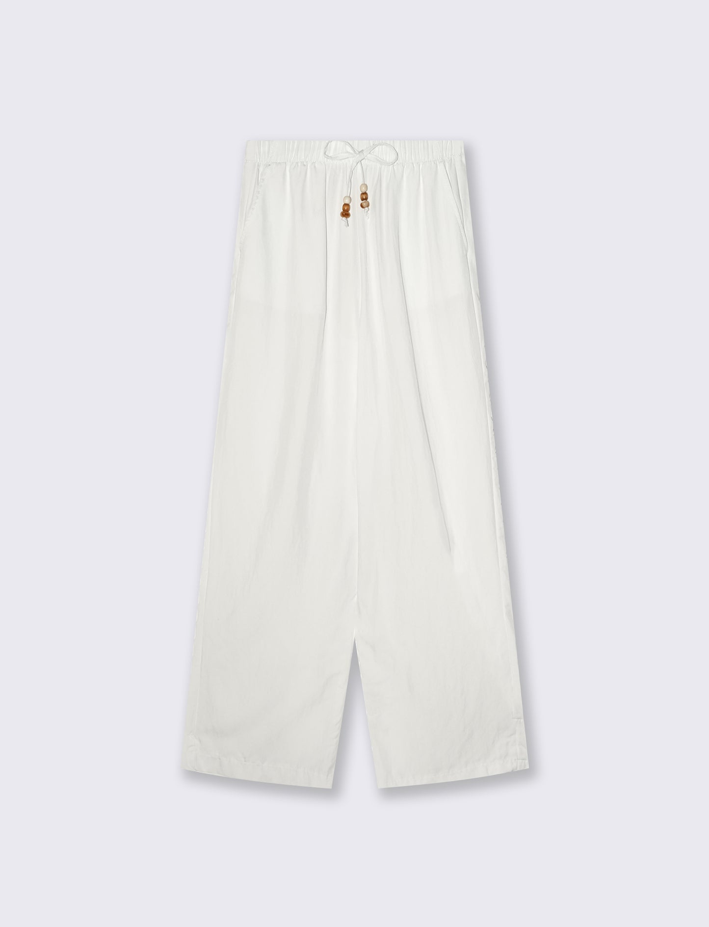 Pantalone con coulisse e tasche - Bianco
