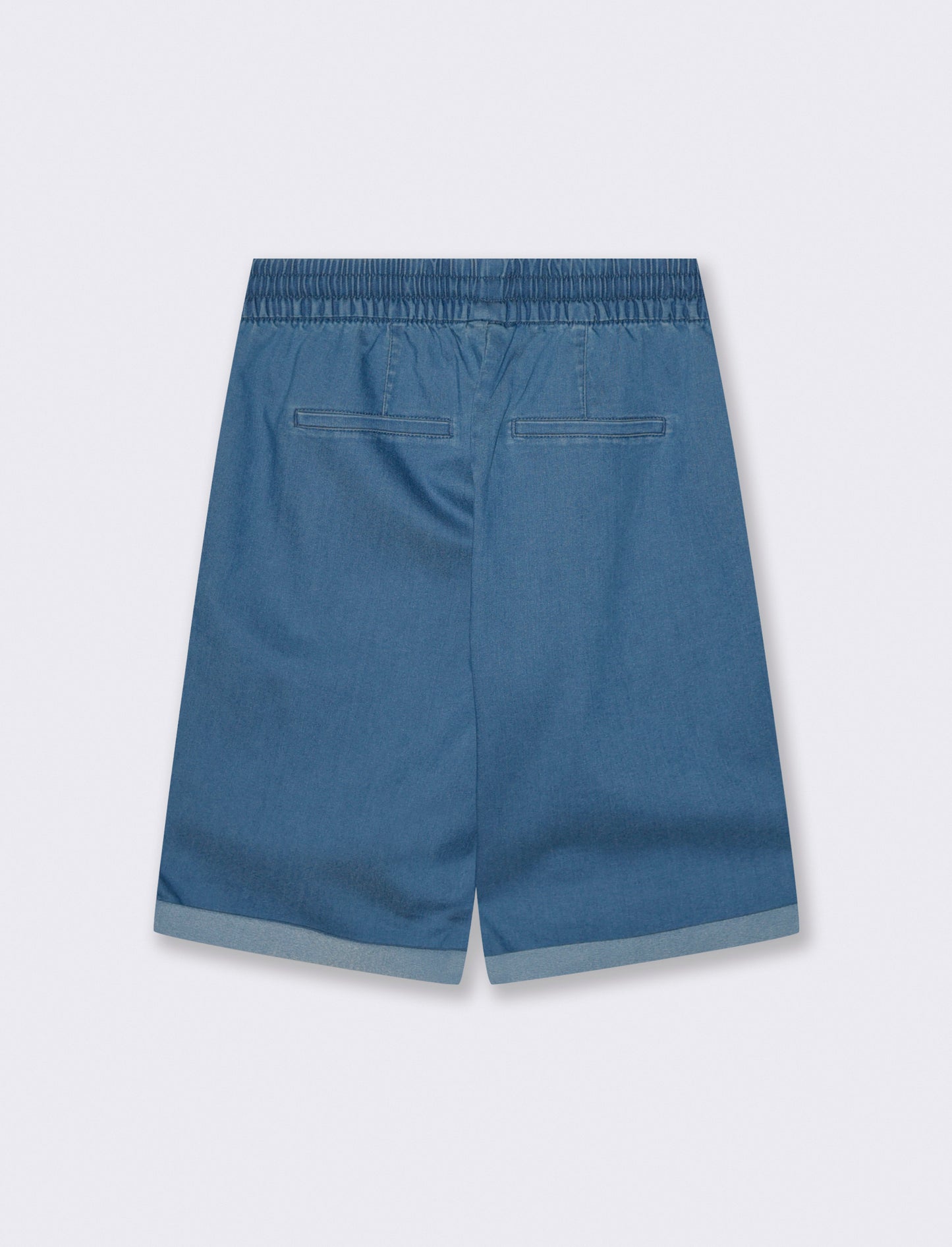 Bermuda con Coulisse ed Elastico - Denim