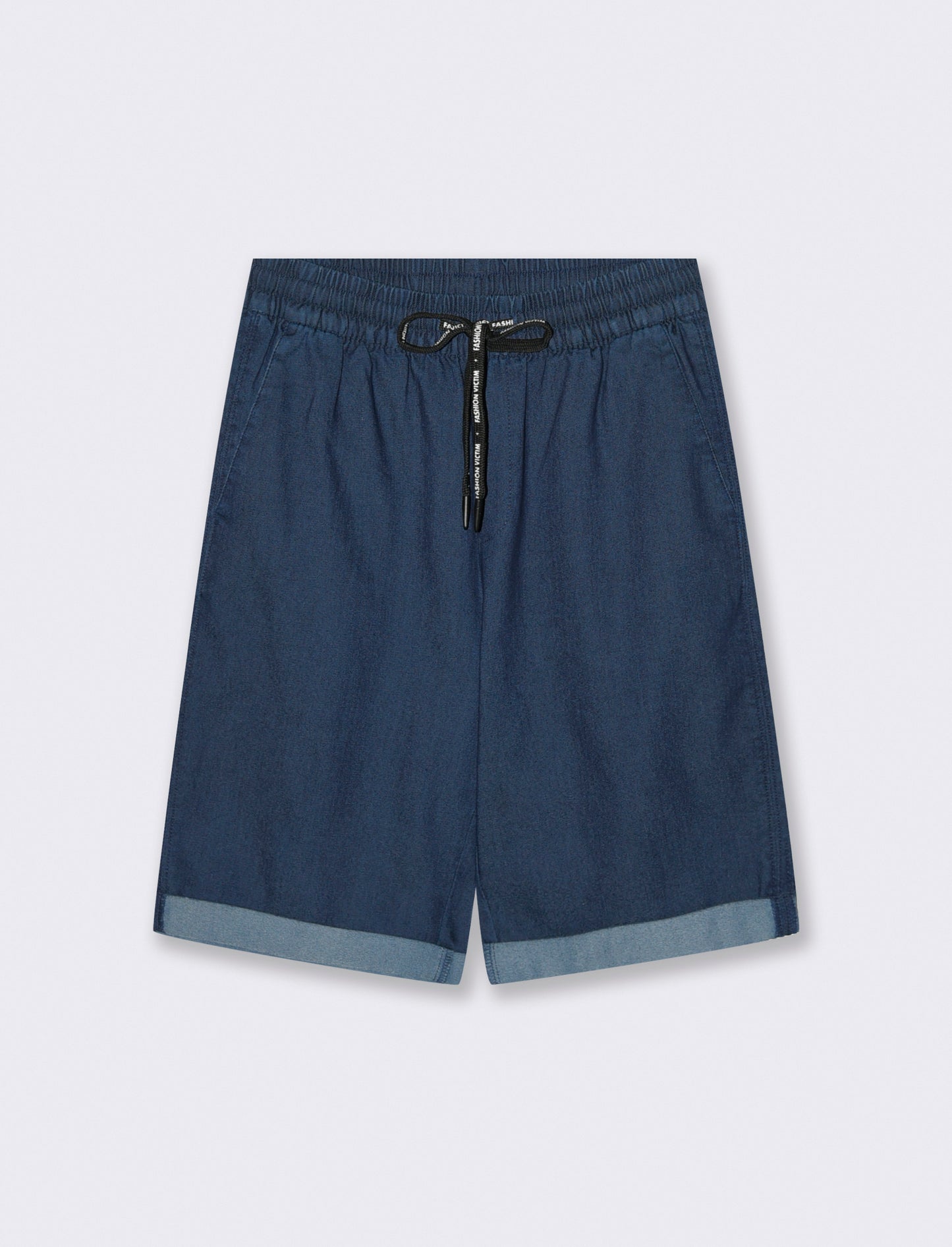 Bermuda con Coulisse ed Elastico - DENIM SCURO