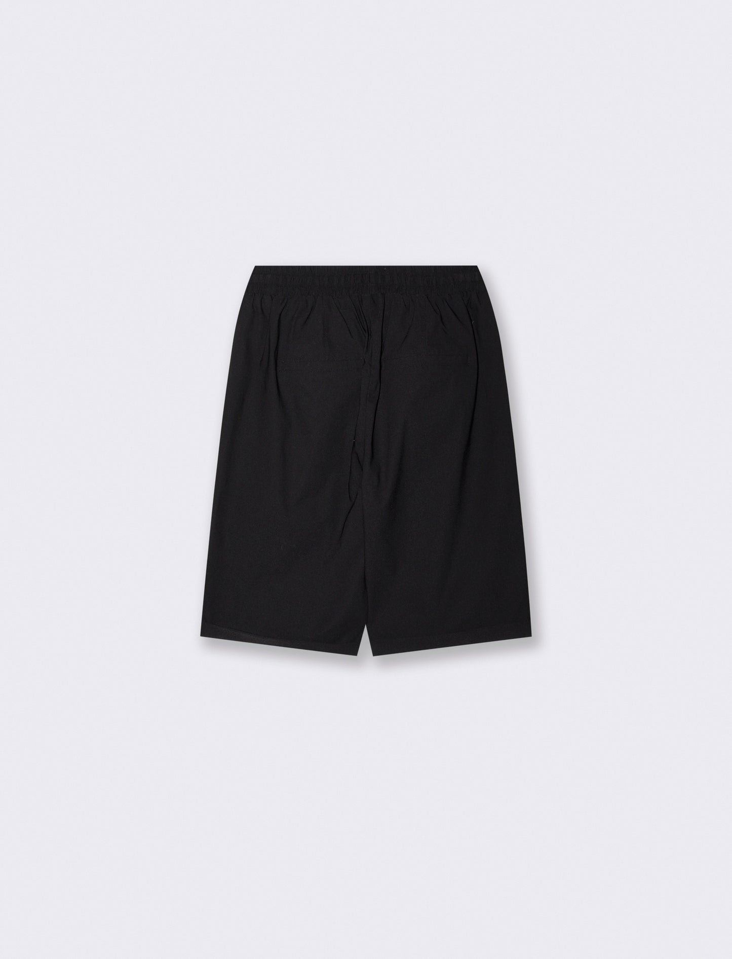 Bermuda con coulisse ed elastico - Nero