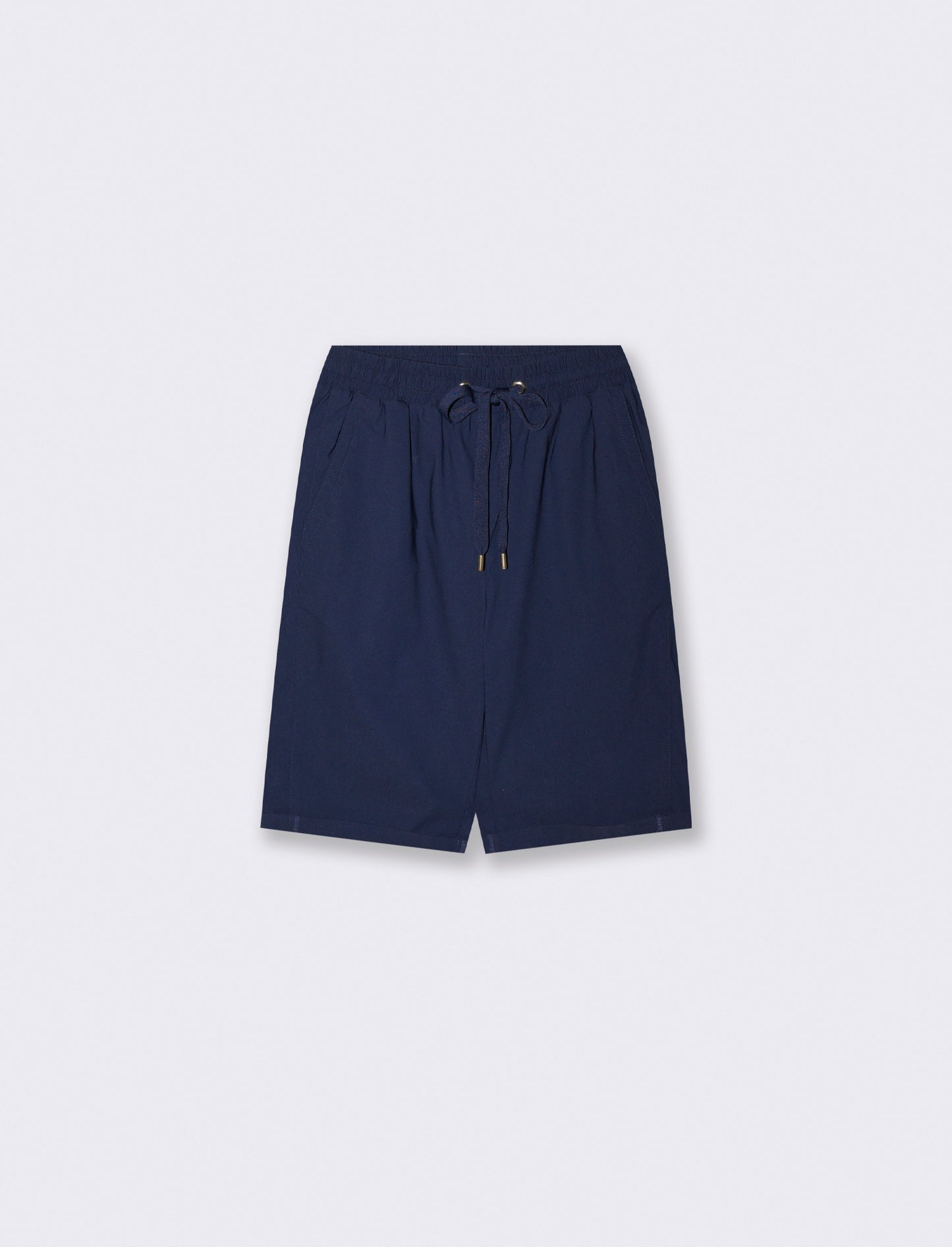 Bermuda con coulisse ed elastico - Blu