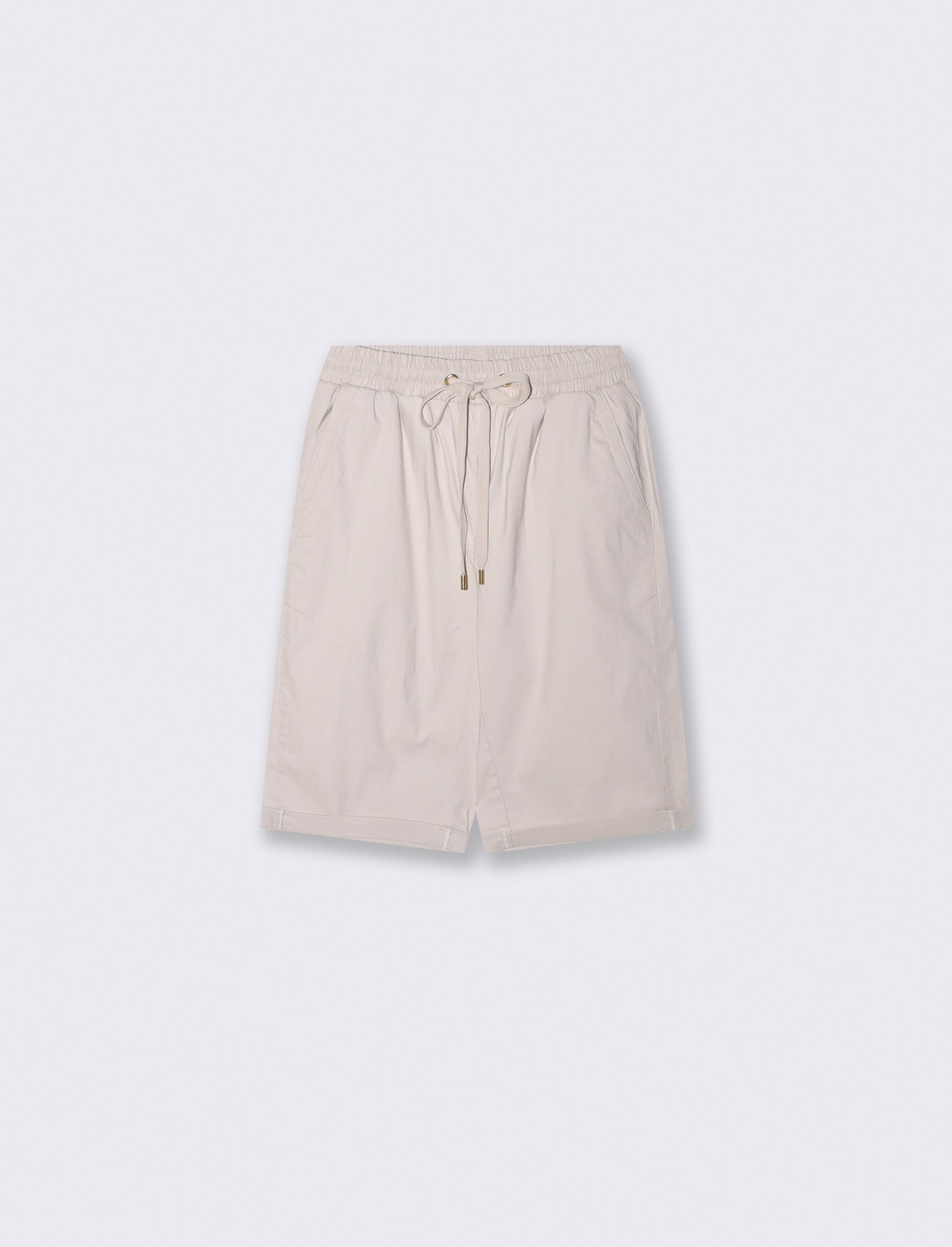 Bermuda con coulisse ed elastico - Sabbia