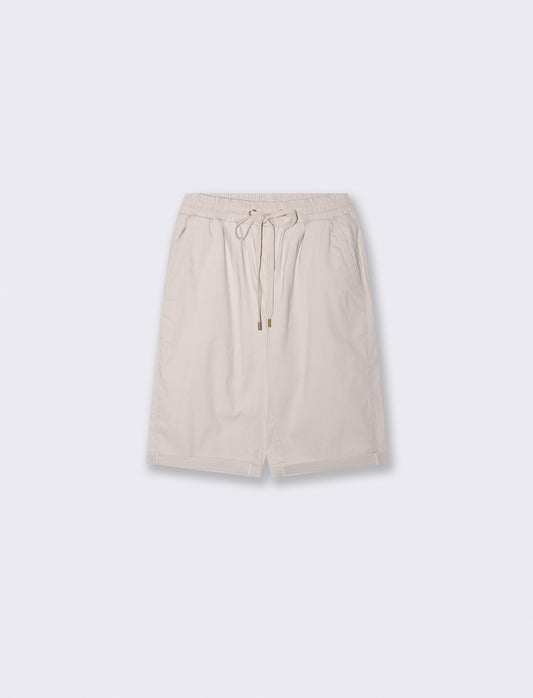 Bermuda con coulisse ed elastico - Sabbia