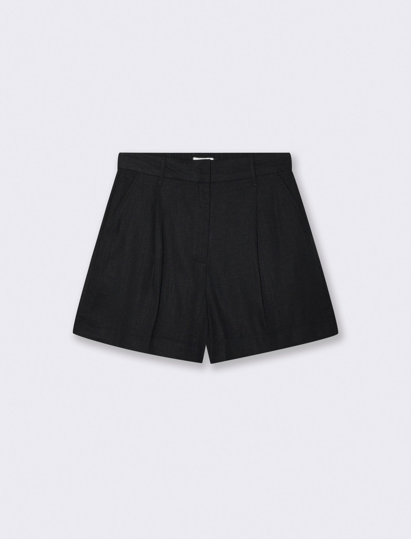 Short con Elastico e Tasche Americane - Nero