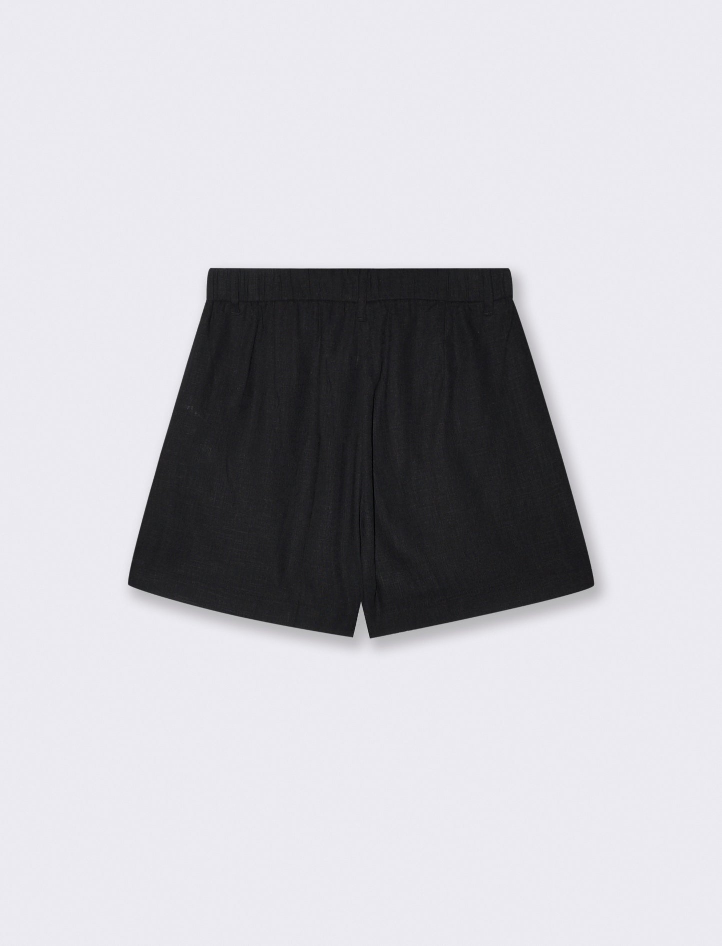 Short con Elastico e Tasche Americane - Nero