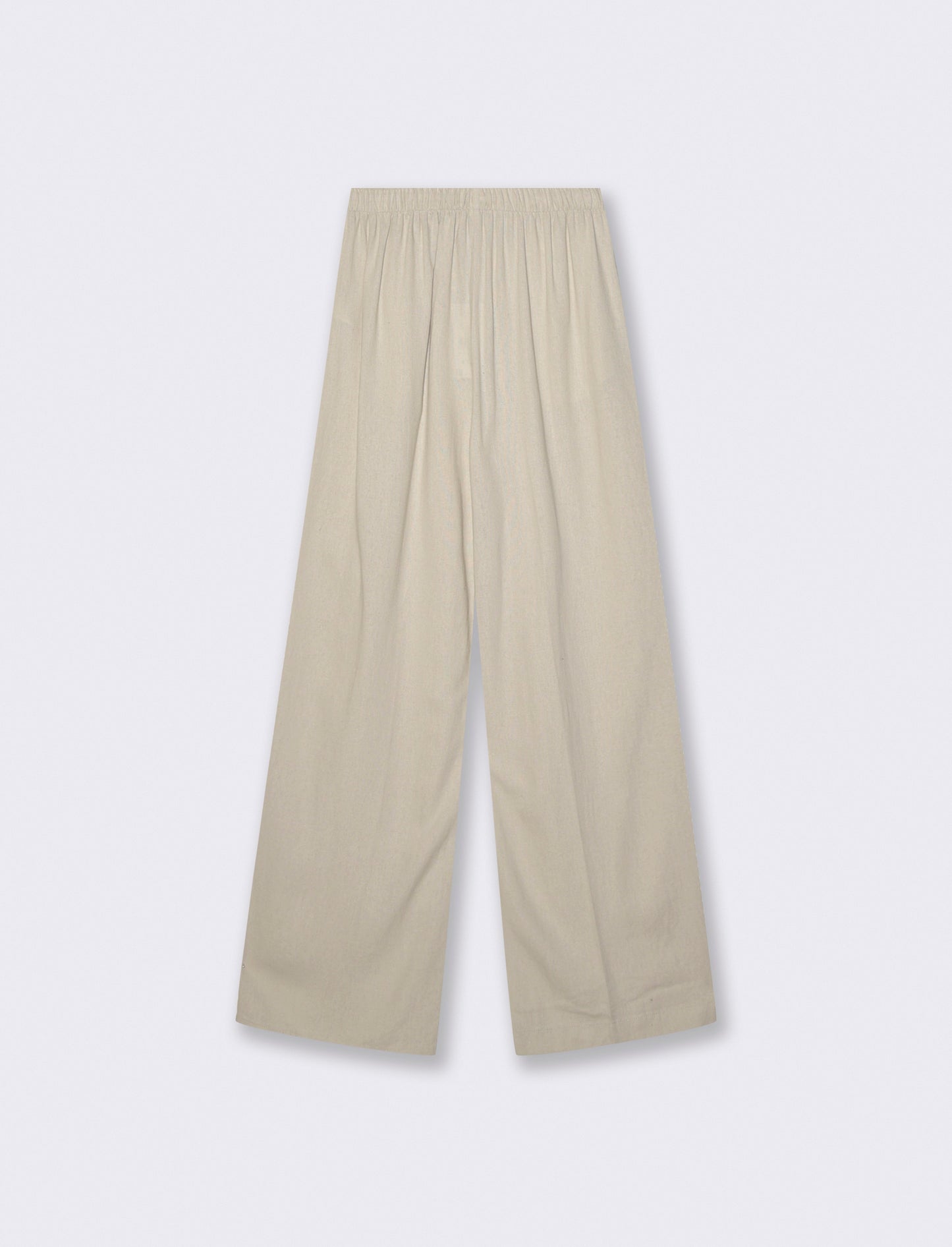 Pantaloni Elasticizzati con Coulisse e Tasche - Sabbia