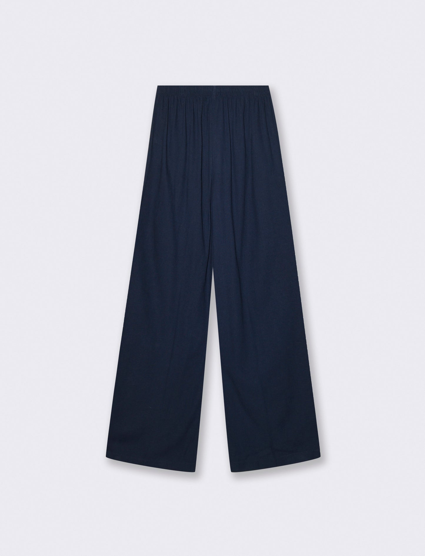 Pantaloni Elasticizzati con Coulisse e Tasche - Blu