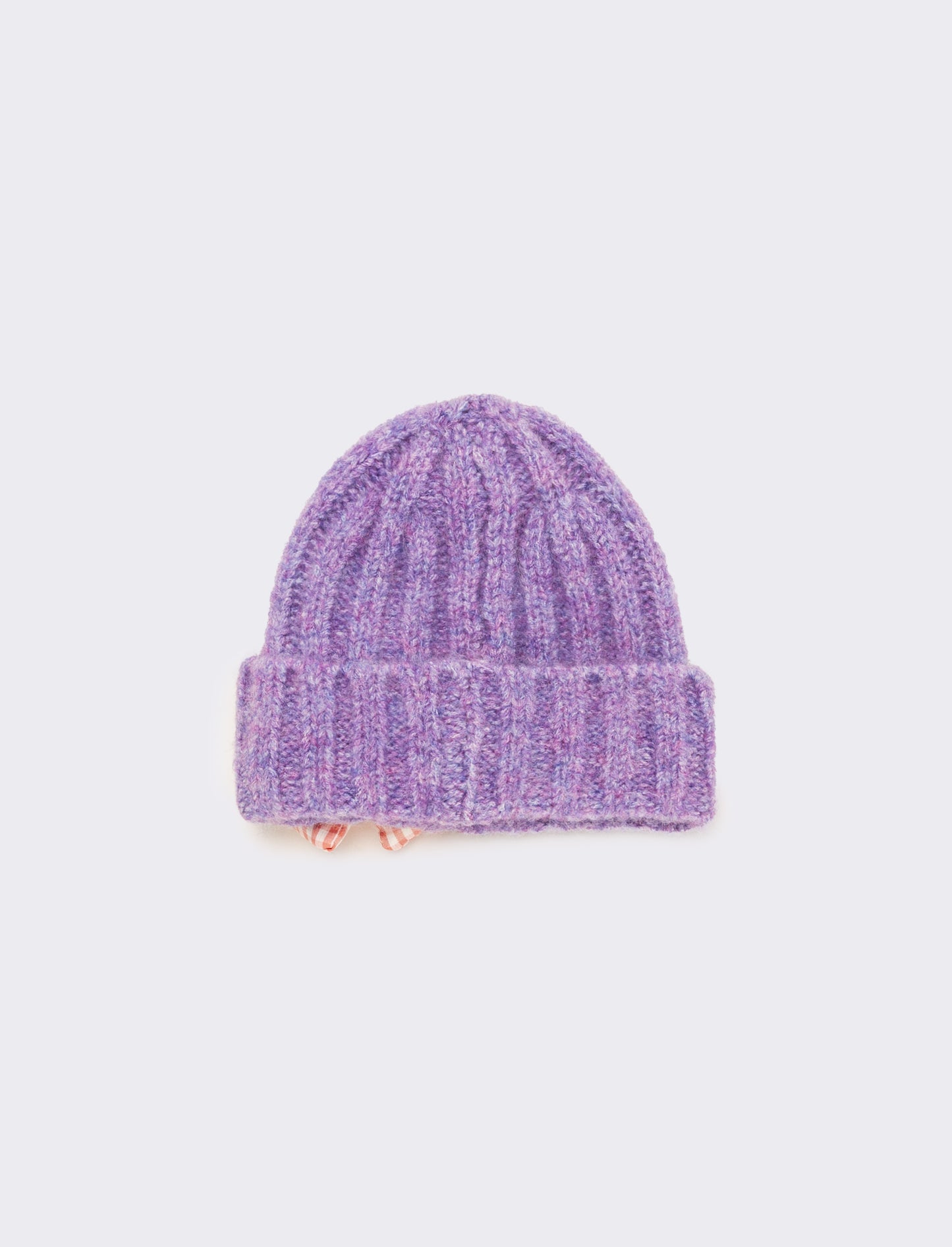 Set cappello e sciarpa con fiocco vichy - Lilla