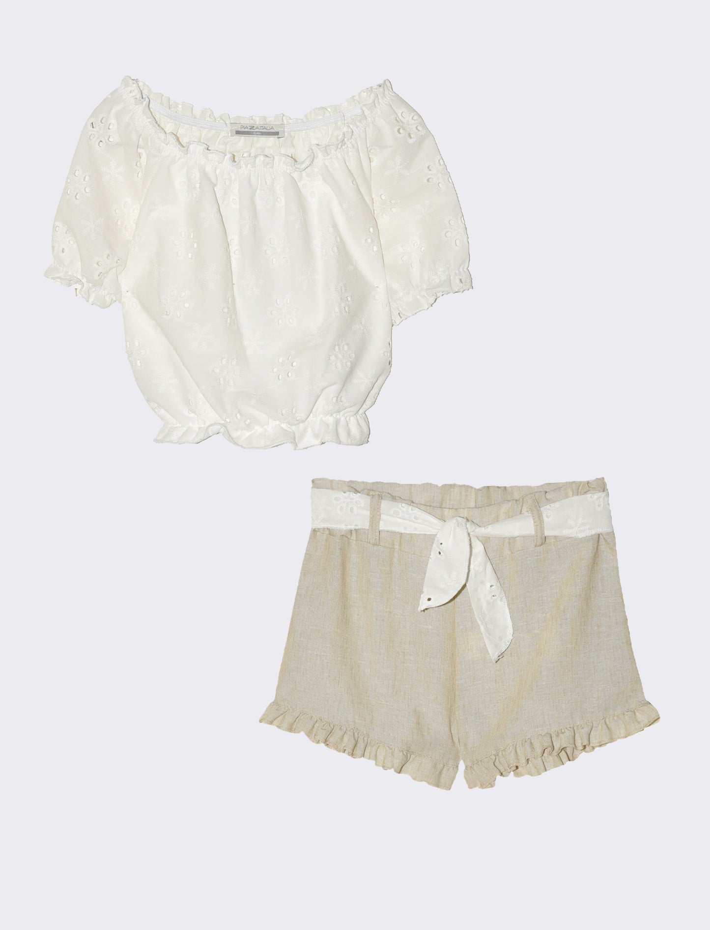 Completo da bambina - Beige