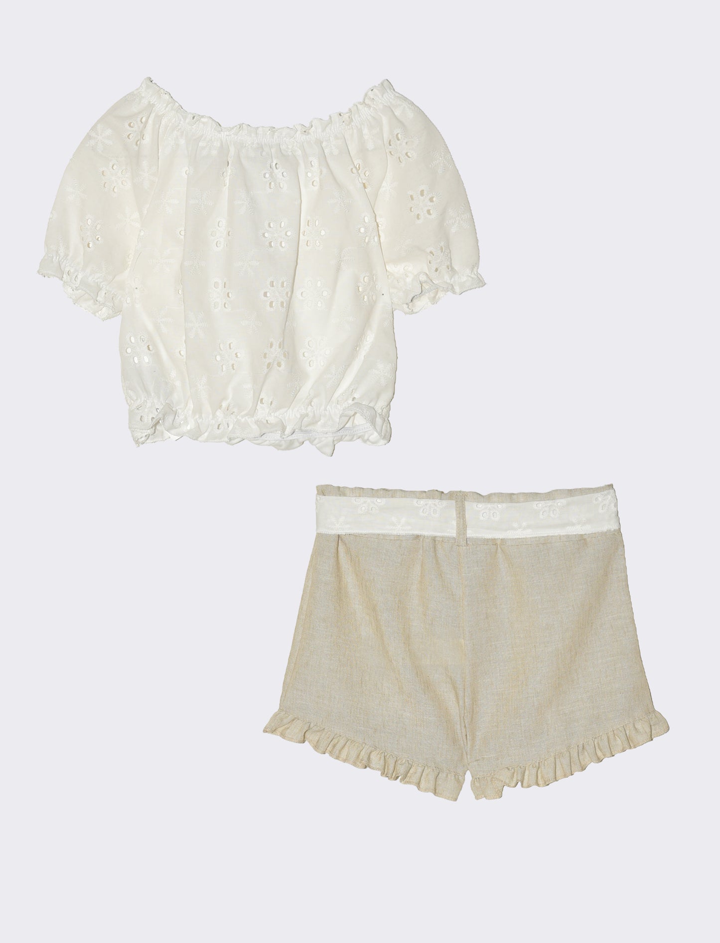 Completo da bambina - Beige