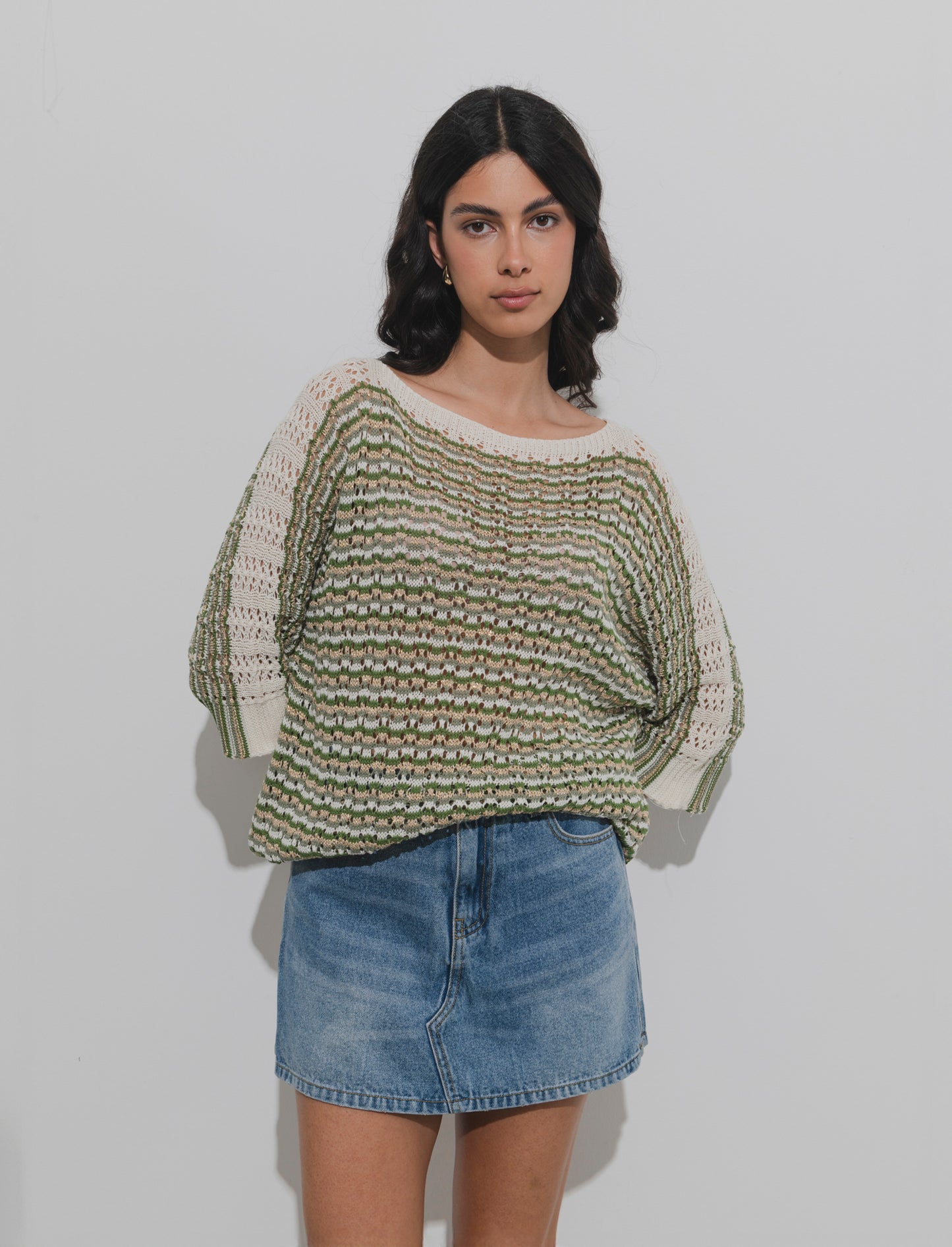 Pullover con maniche a tre quarti - var 1