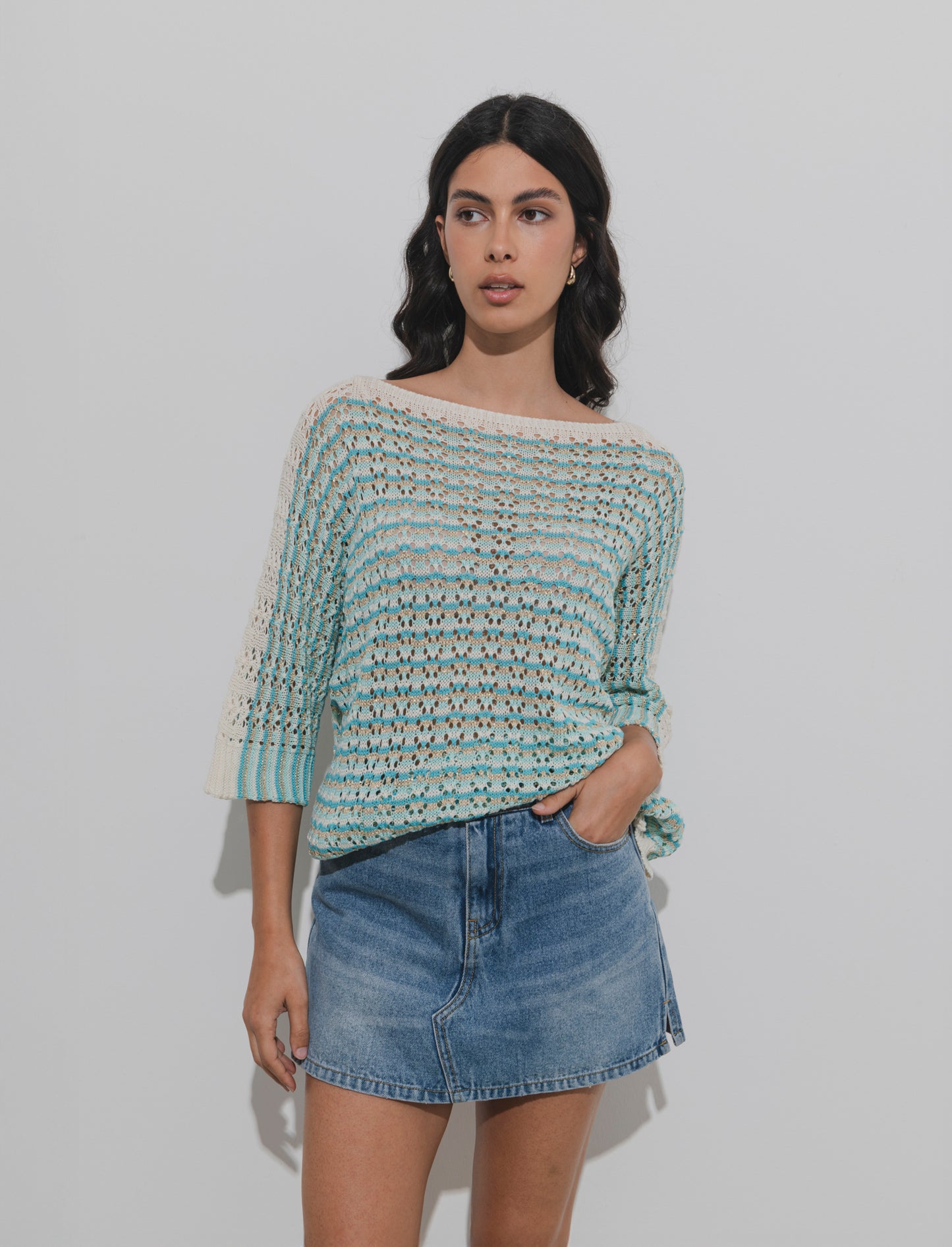 Pullover con maniche a tre quarti - var 2