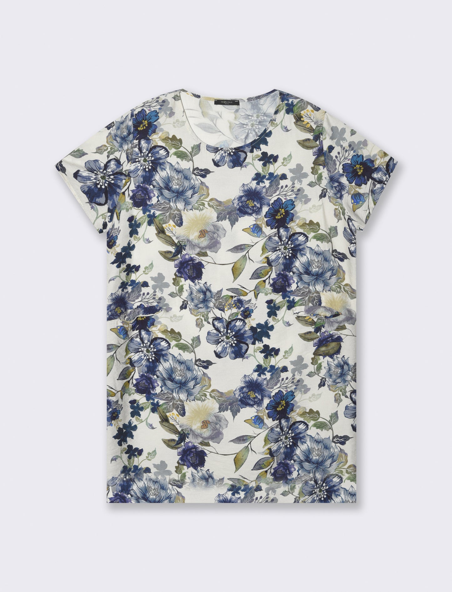 Vestito in cotone stampato - Blu