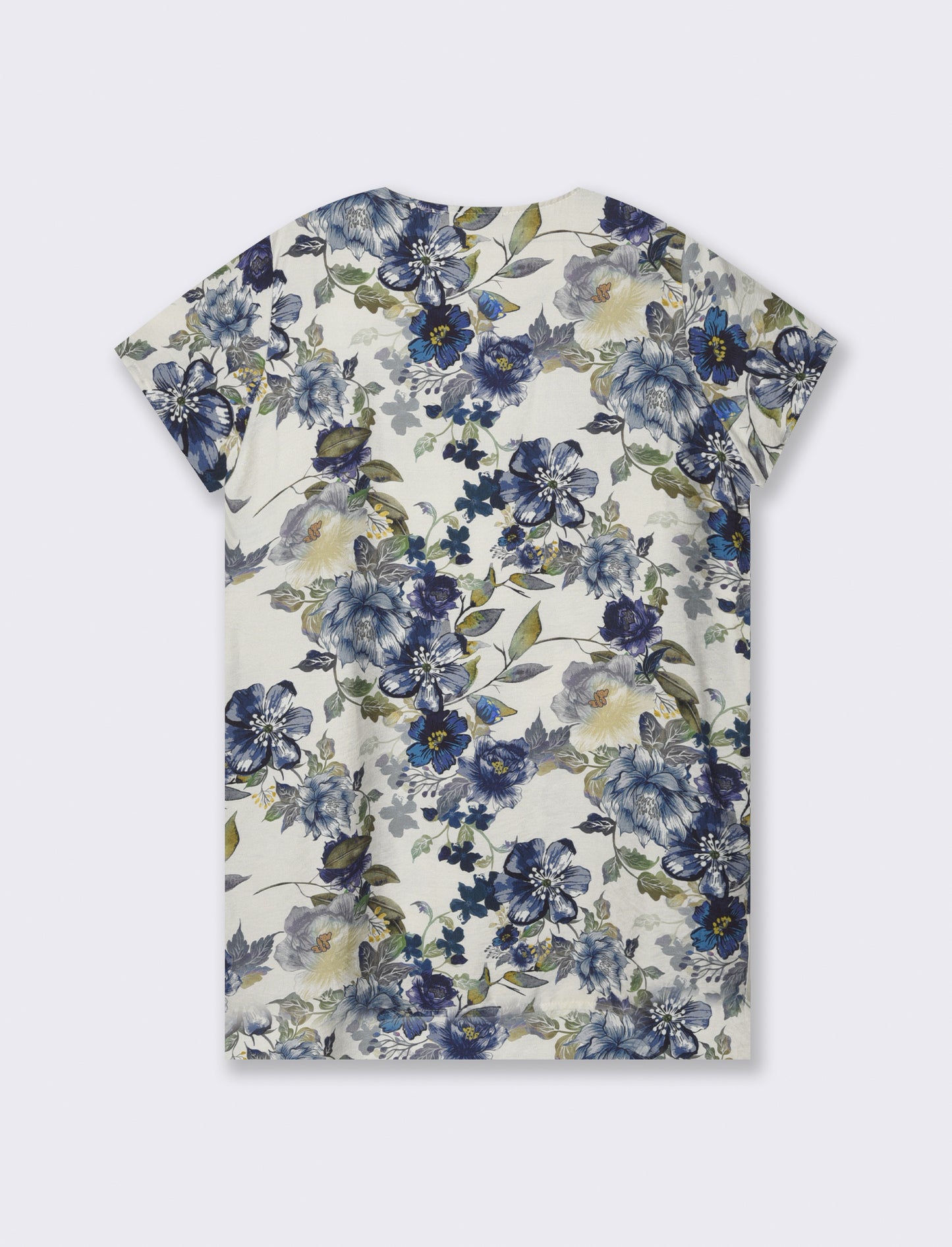 Vestito in cotone stampato - Blu