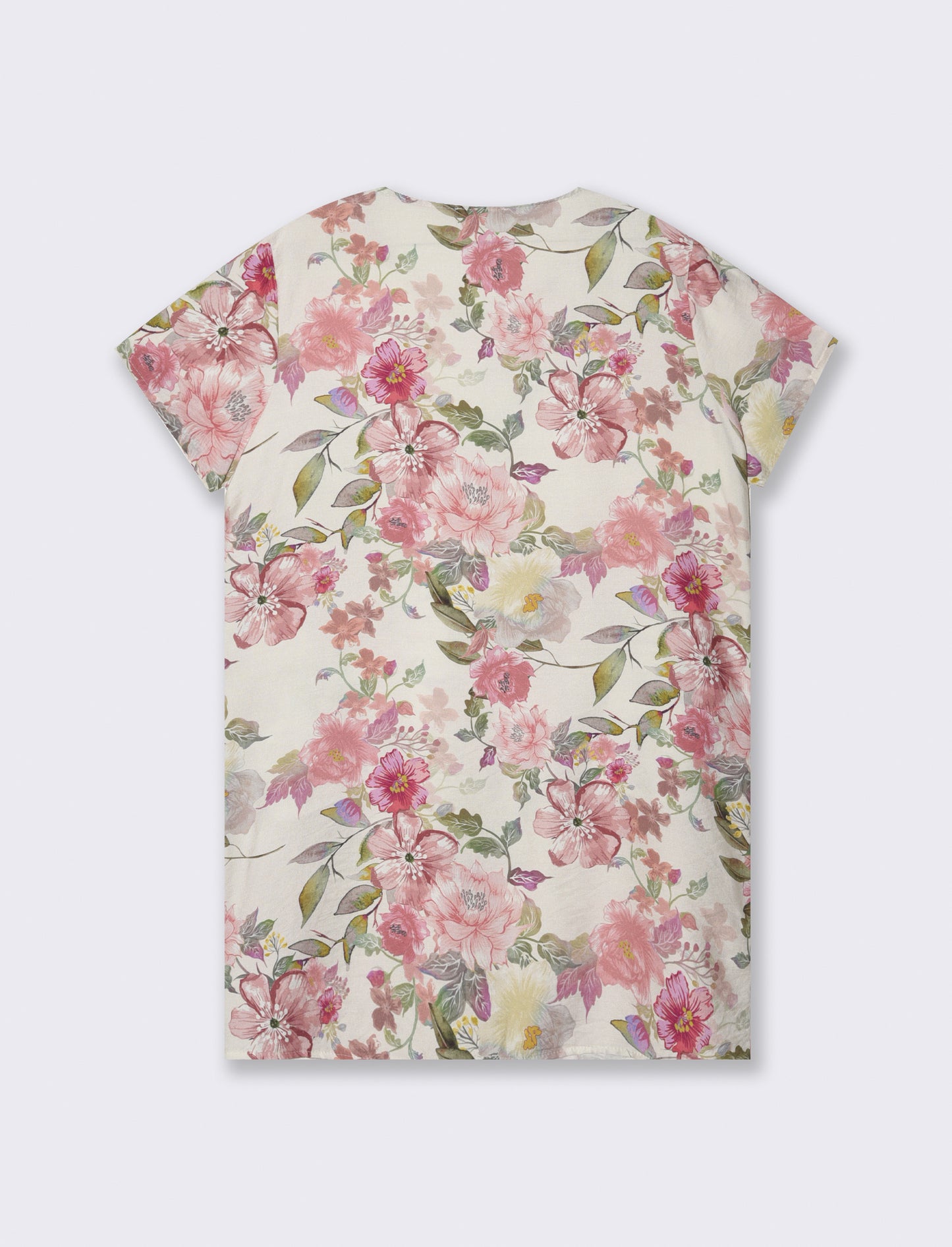 Vestito in cotone stampato - Rosa