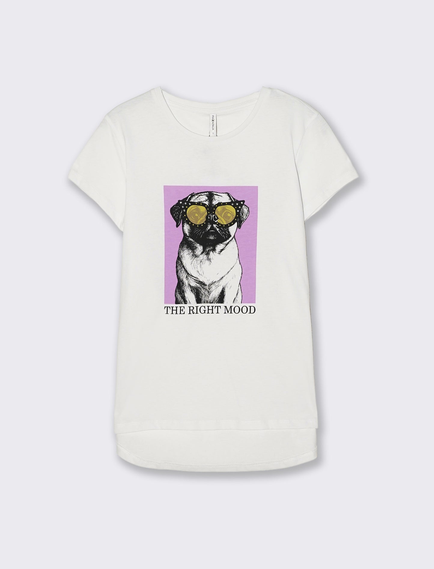 T-Shirt Manica Corta con Stampa Petto - var 1