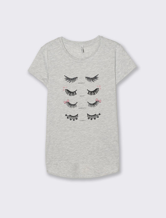T-Shirt Manica Corta con Stampa Petto - var 3