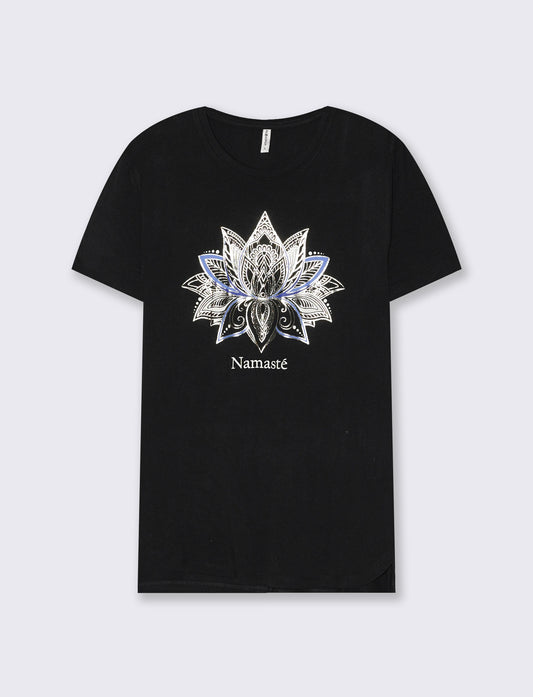 T-Shirt Manica Corta Girocollo con Stampa - var 3