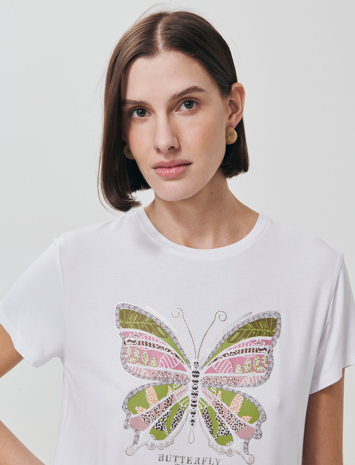 T-Shirt Manica Corta Girocollo con Stampa - Var 4