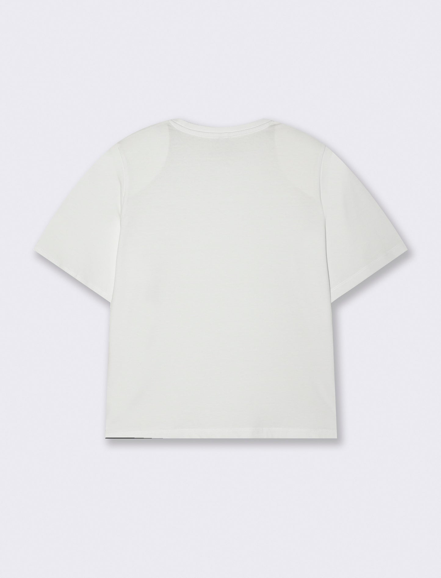 T-Shirt Basica con Spalline - Bianco