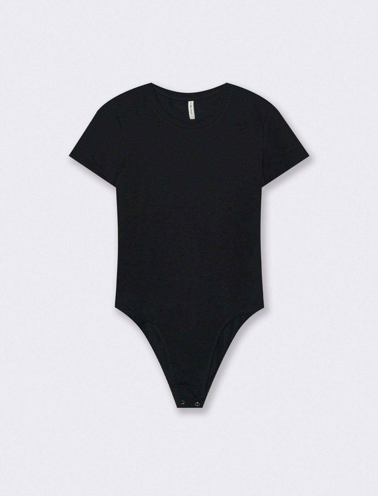 Body Manica Corta Girocollo Basico - Nero