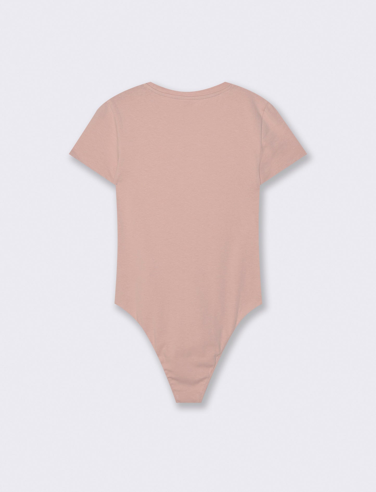 Body Manica Corta Girocollo Basico - Rosa antico