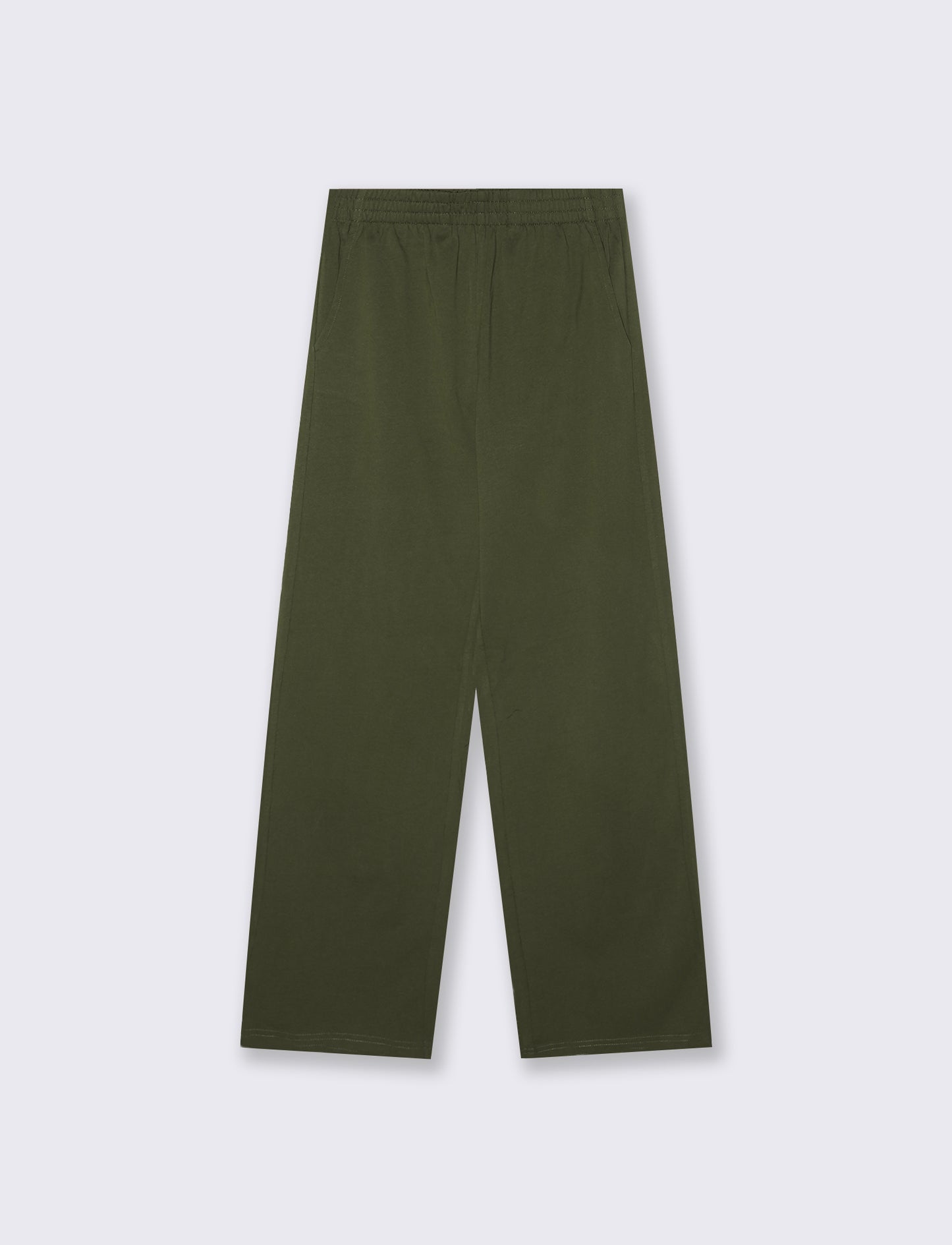 Jogger Basico con Elastico e Tasche - Kaky 1