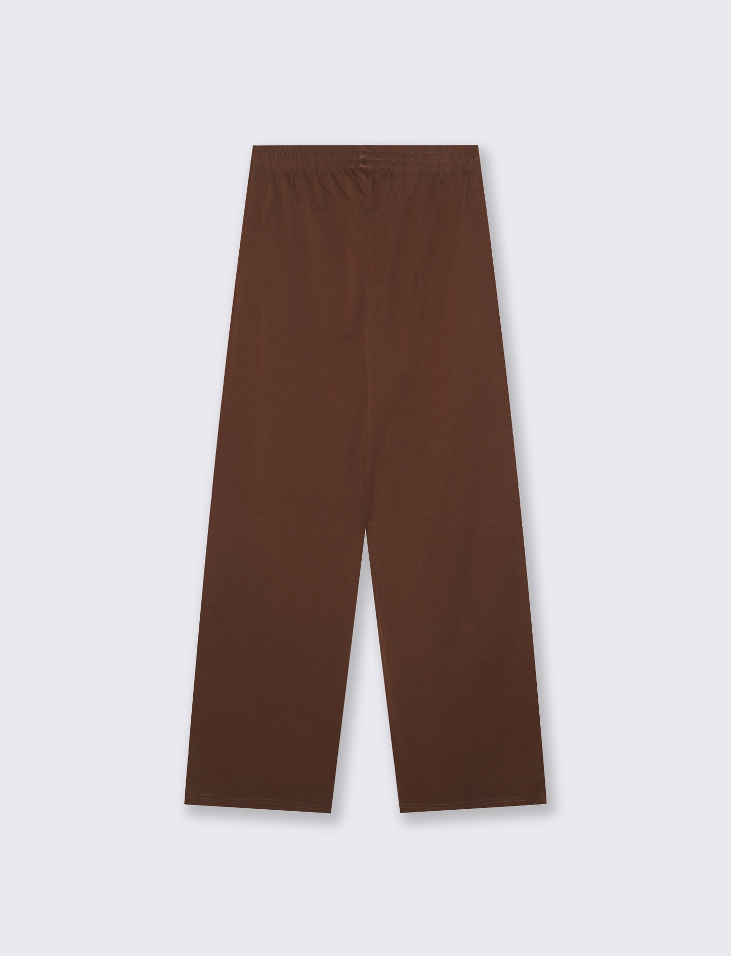 Jogger Basico con Elastico e Tasche - Marrone cioccolato