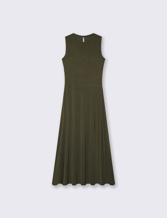 Vestito lungo senza maniche svasato - Kaky 1