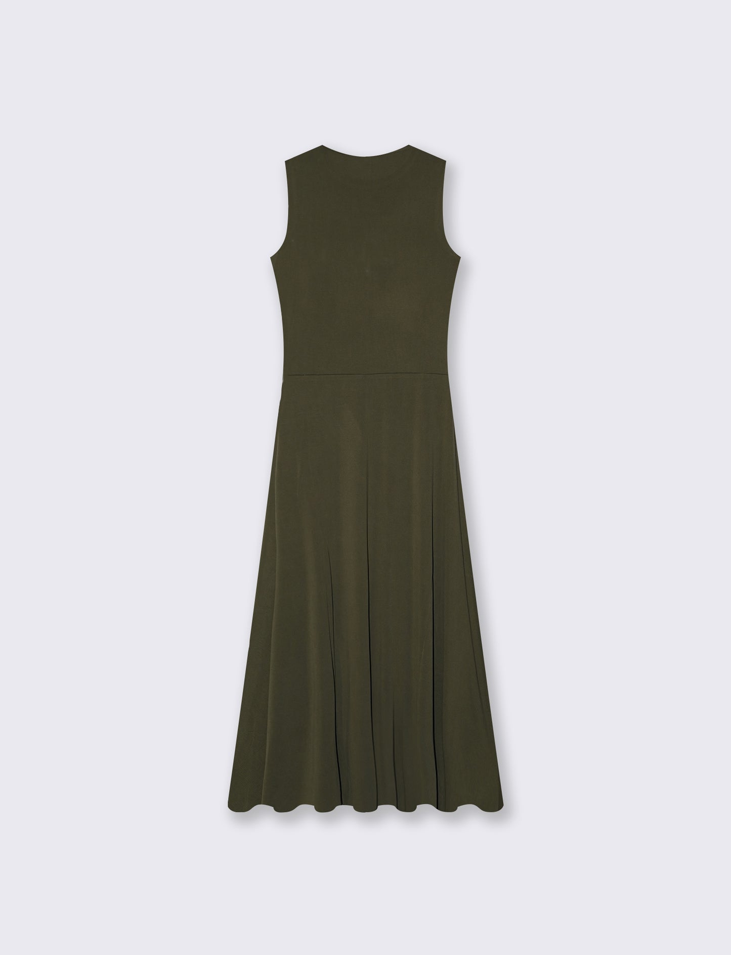 Vestito lungo senza maniche svasato - Kaky 1