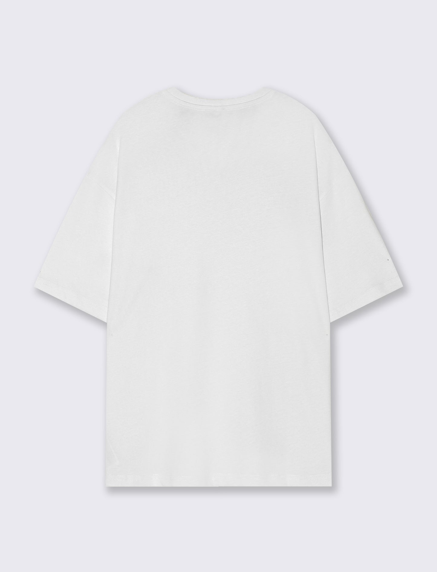 Basic Cotton Short Sleeve T-Shirt - White