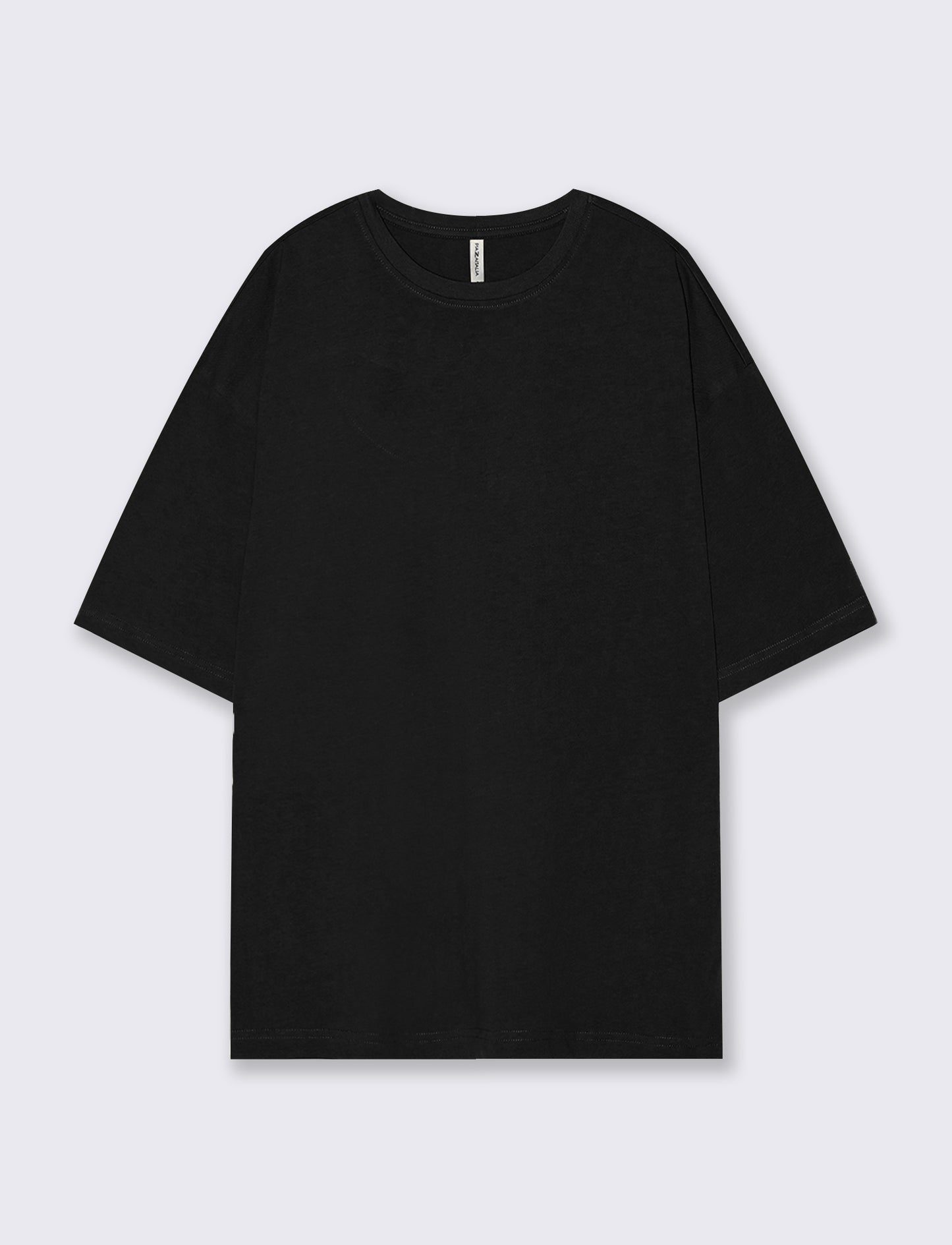 T-Shirt Basic in Cotone Manica Corta - Nero