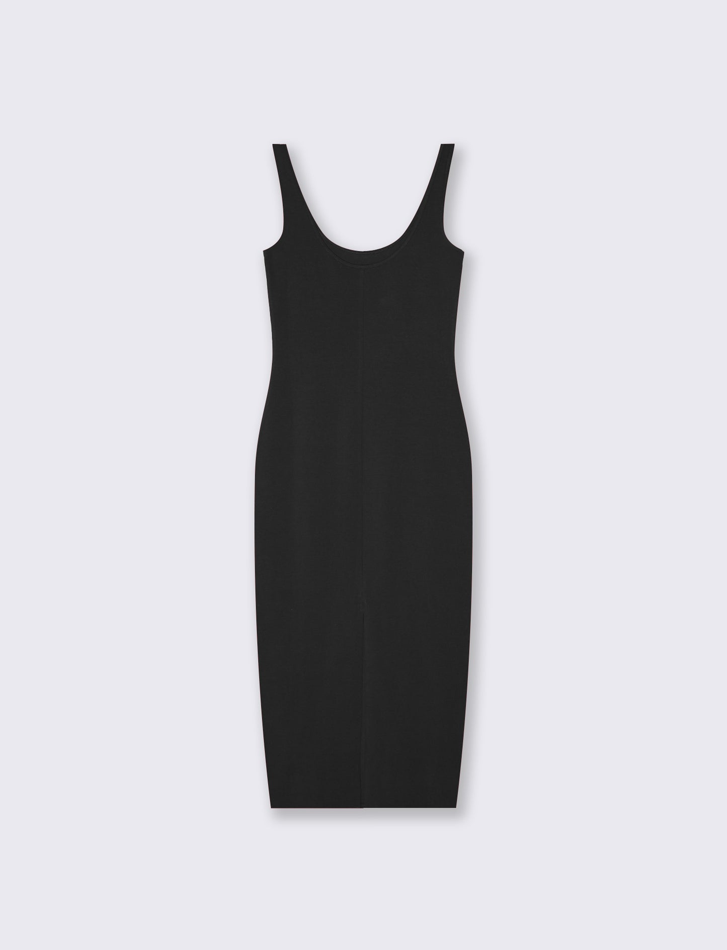 Vestito lungo senza maniche slim fit - Nero