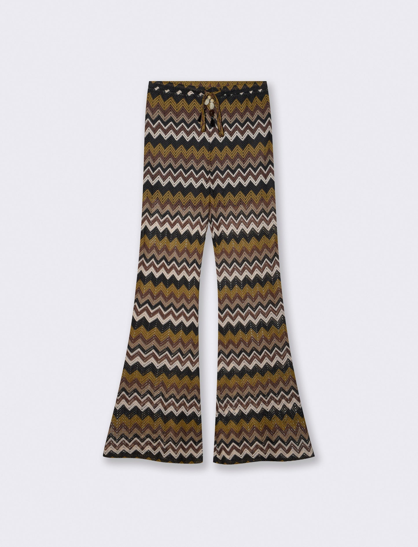 Elastic Waist Pants with Drawstring - 