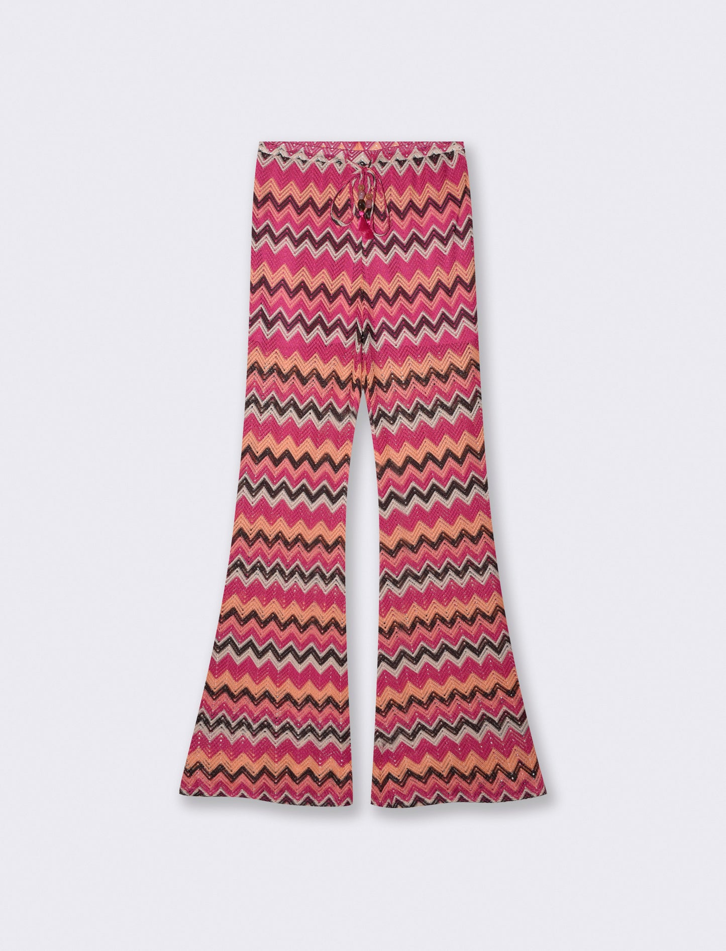 Elastic Waist Pants with Drawstring - 