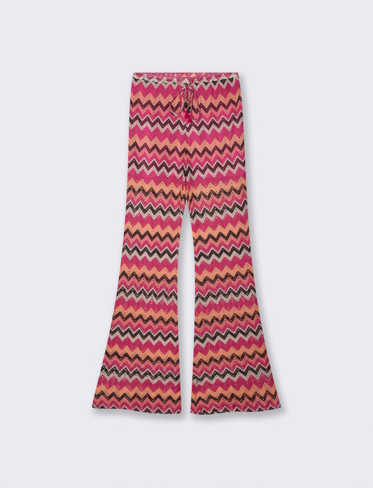 Elastic Waist Pants with Drawstring - 