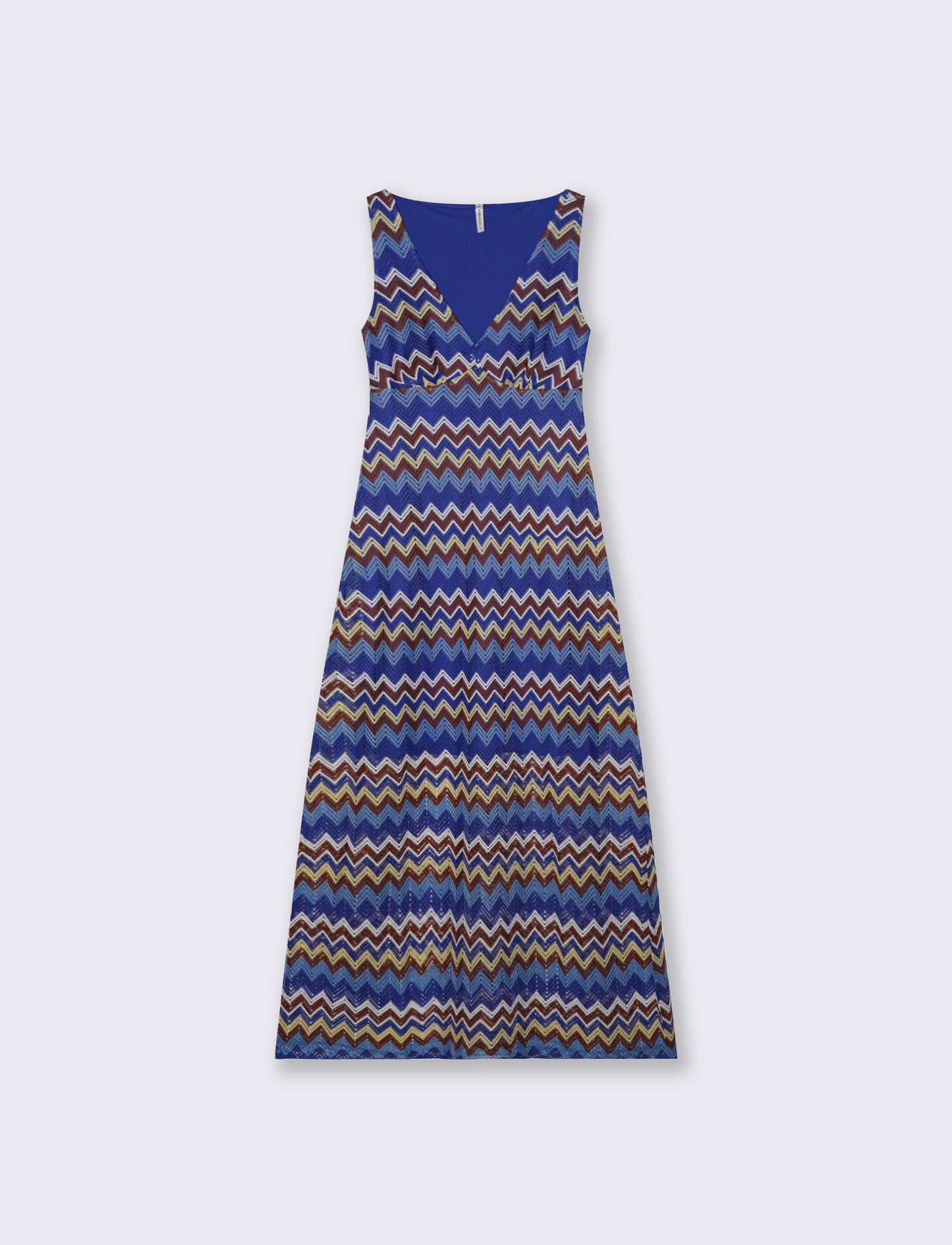 Vestito lungo senza maniche con scollo V - var 3