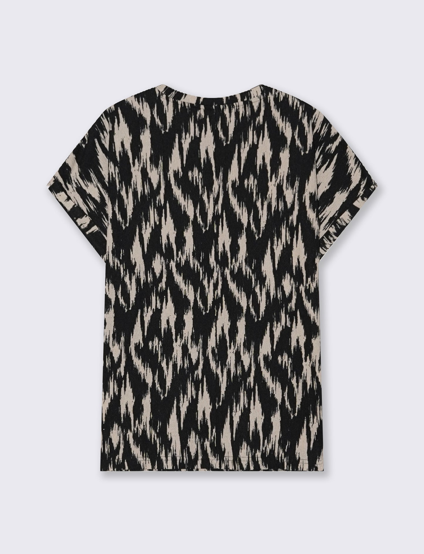 Basic Short Sleeve T-Shirt with Side Slits - 
