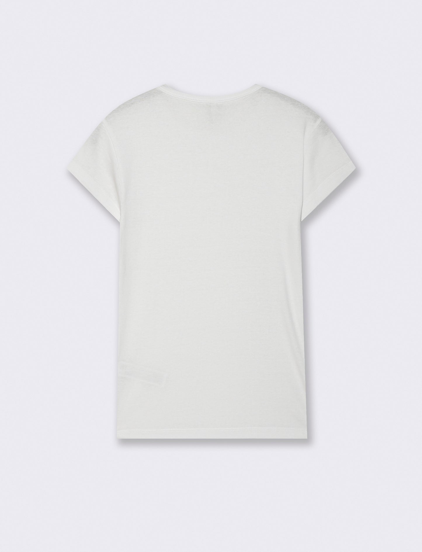 T-Shirt Cotone Manica Corto Girocollo - Bianco