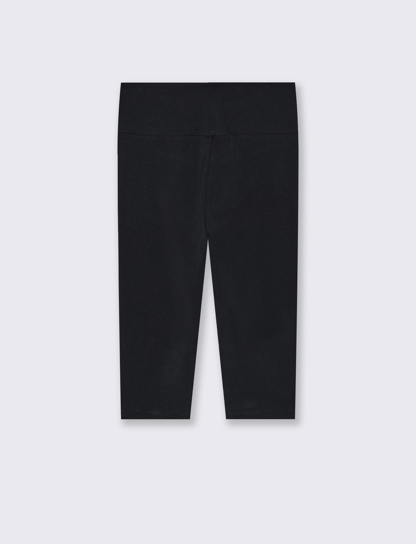 High Waist Capris Leggings - Black