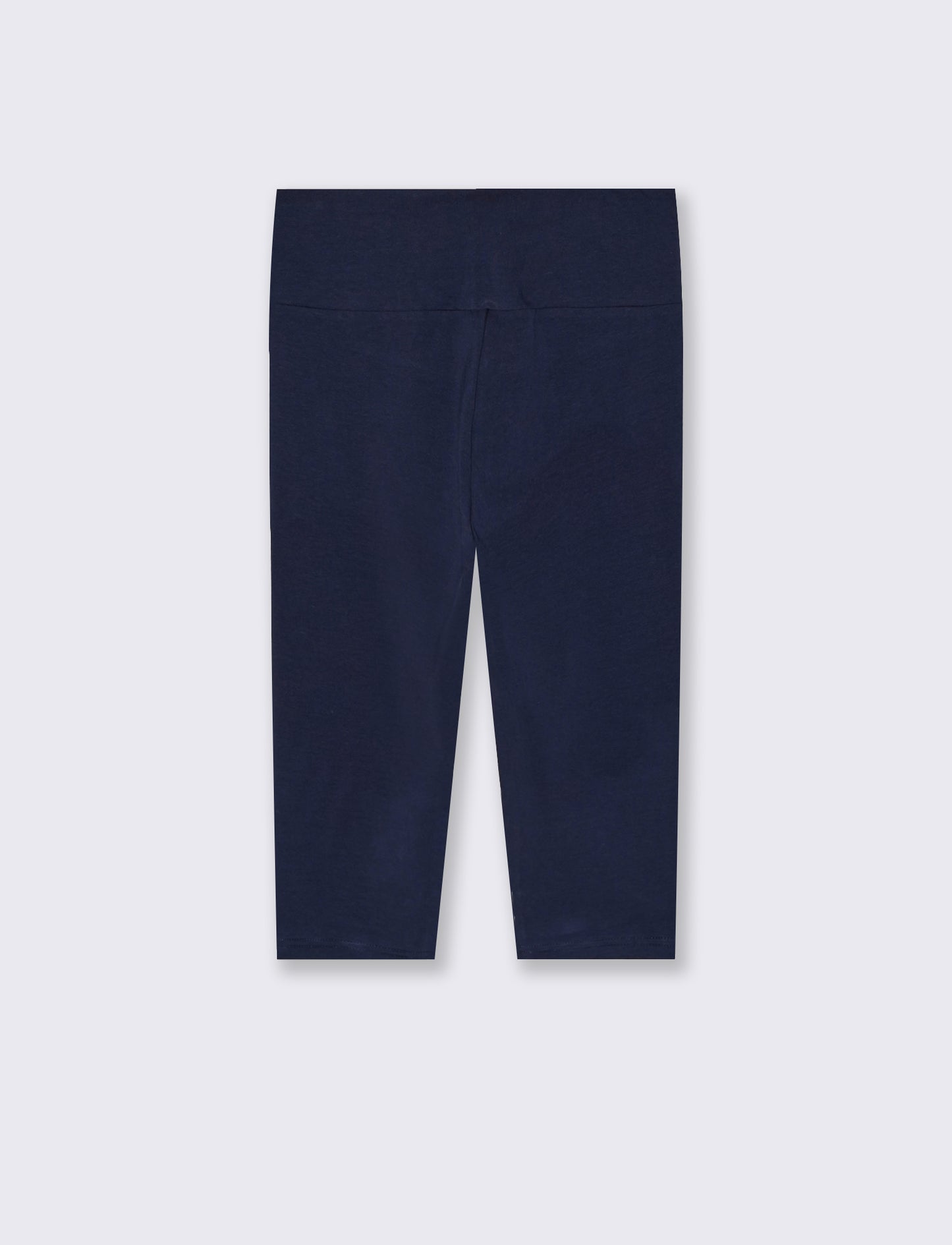 High Waist Capris Leggings - Blue